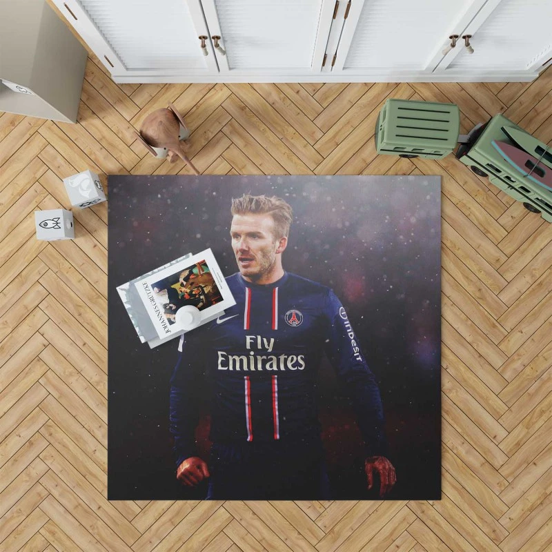 David Beckham Excellent Psg Player Rug