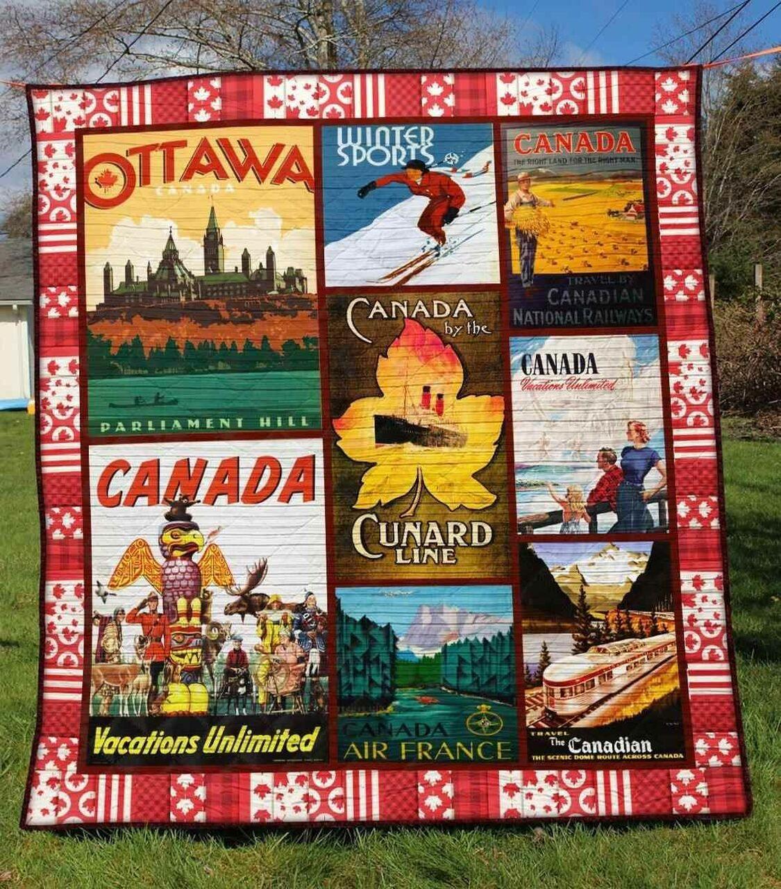Canada 4 Blanket Th1607 Quilt