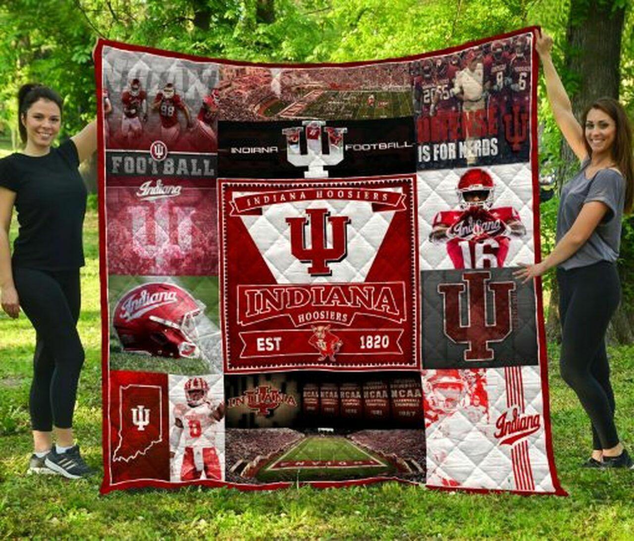 Ncaa Indiana Quilt Blanket #435