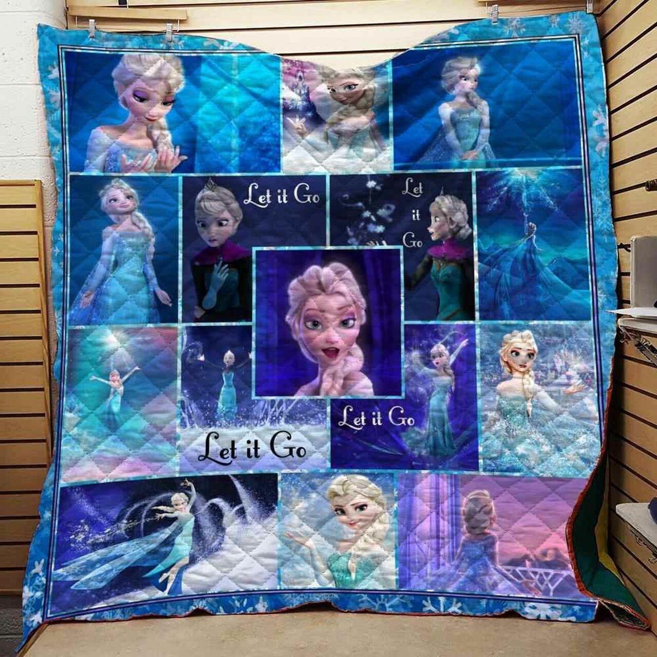 Elsa Let It Go Blanket Th10072019 Quilt
