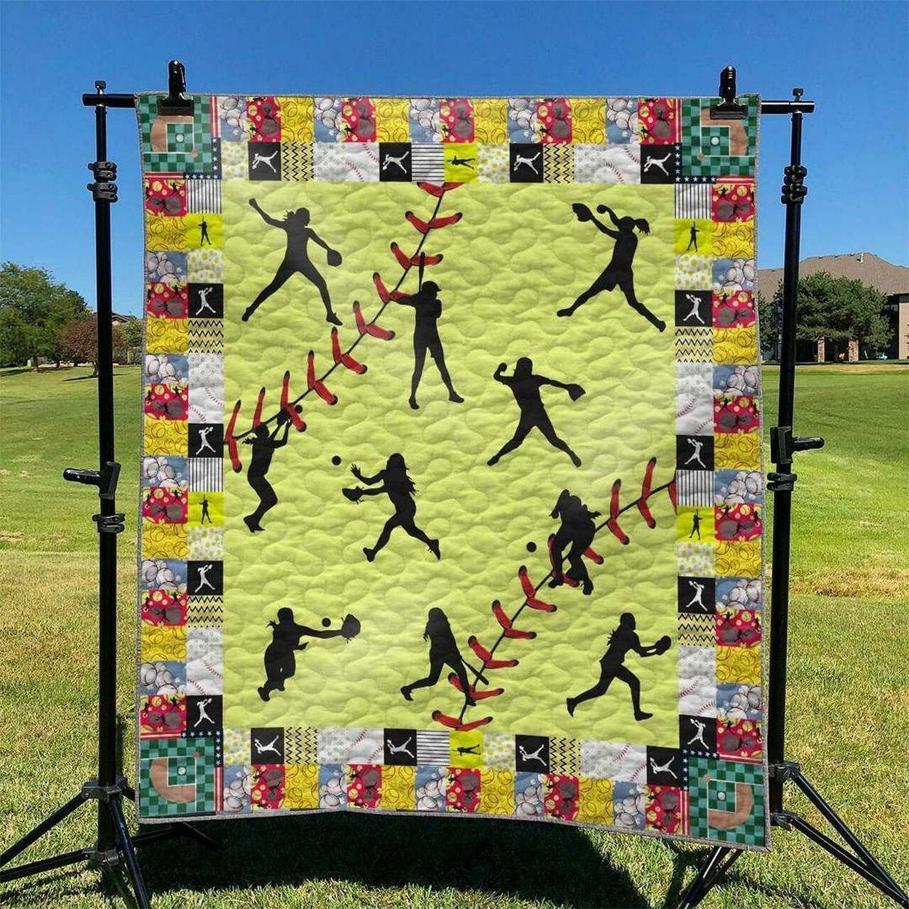 Softball Td2809835 Quilt Blanket