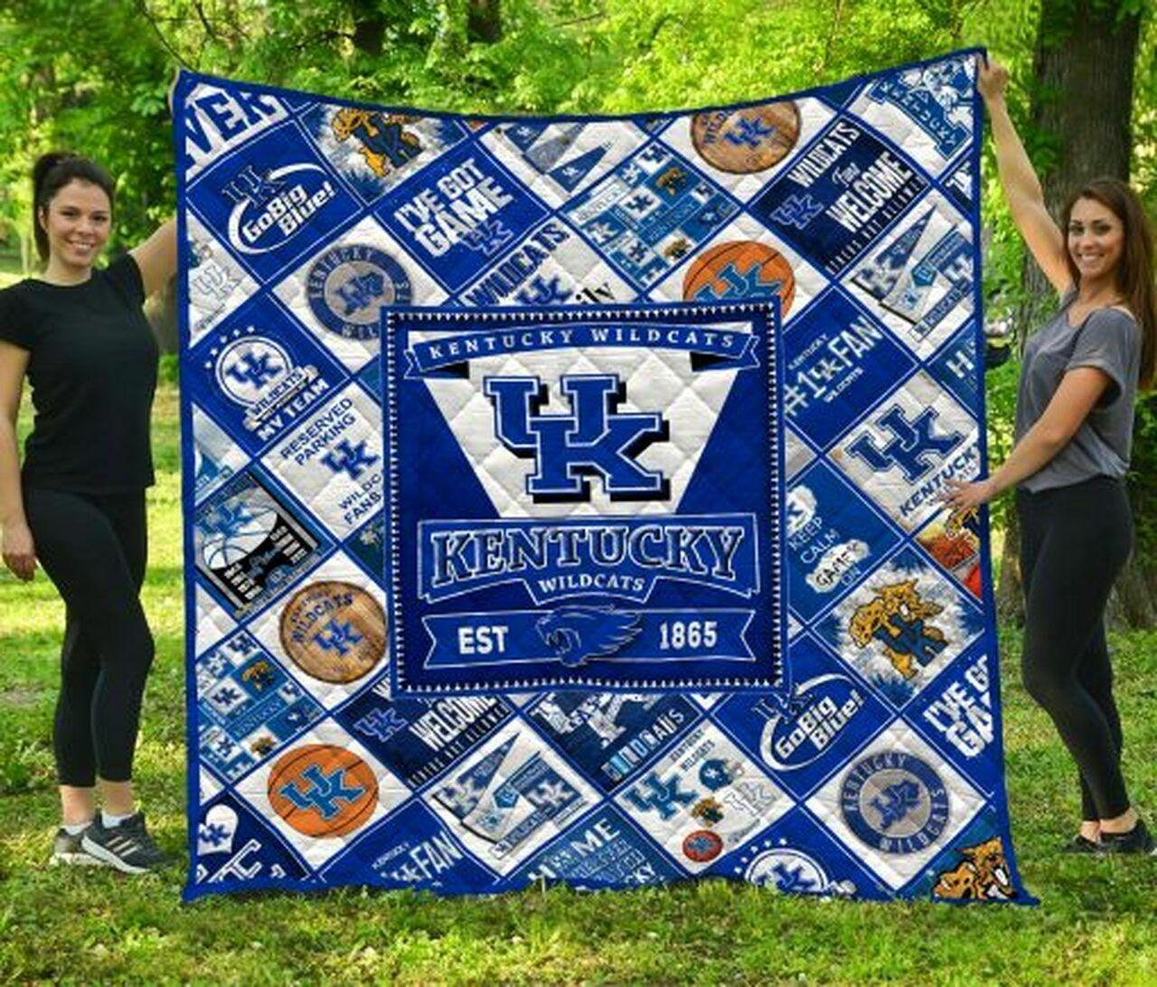 Ncaa Kentucky Wild Quilt Blanket #906