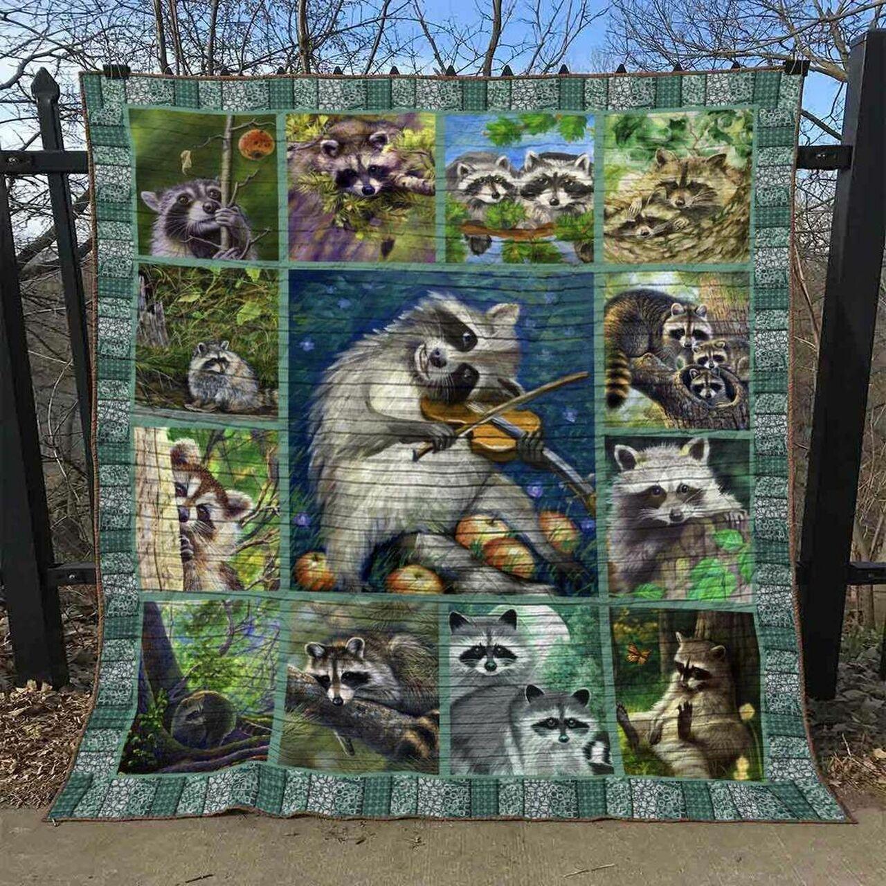 Racoon Qv210529 Quilt Blanket