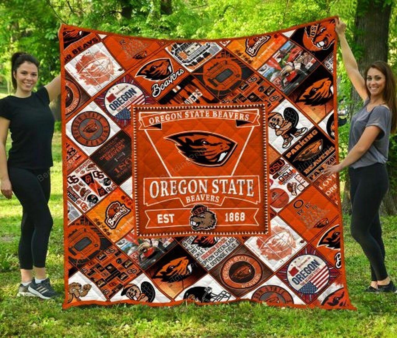 Ncaa Oregtate Bea Quilt Blanket #658