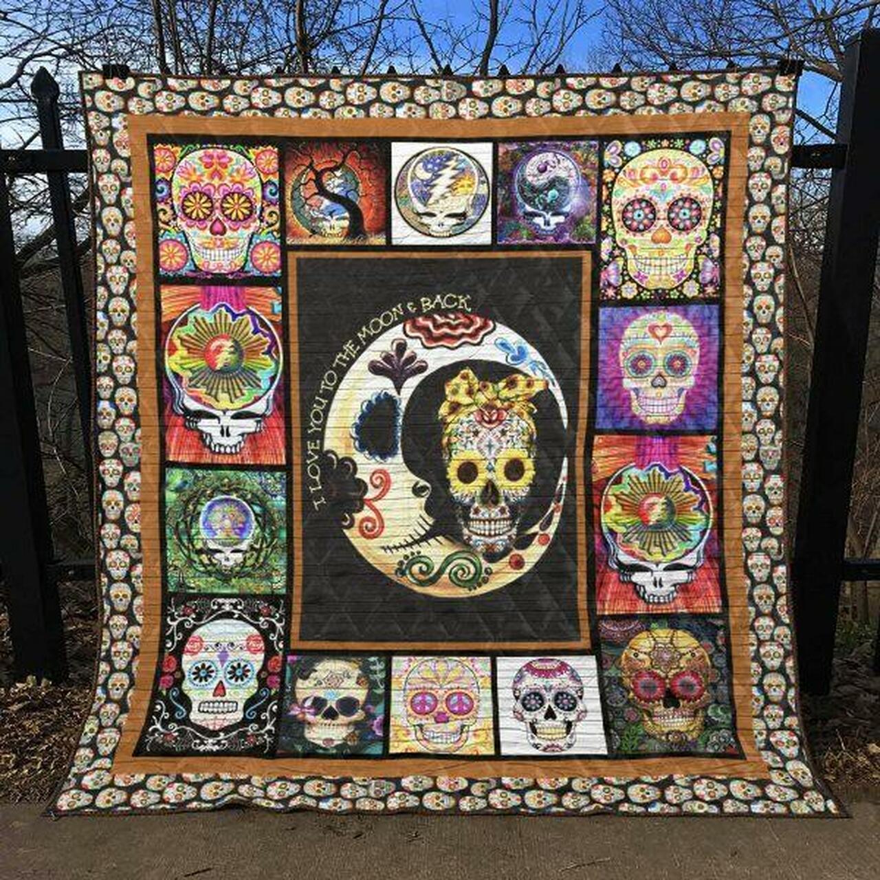 Skull Quilt Blanket Ver 68 Quilt