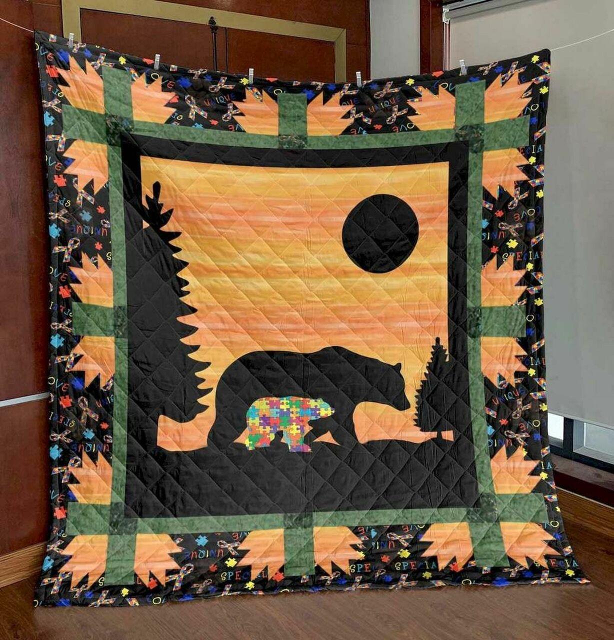 Mama Bear Cld1806101 Quilt Blanket