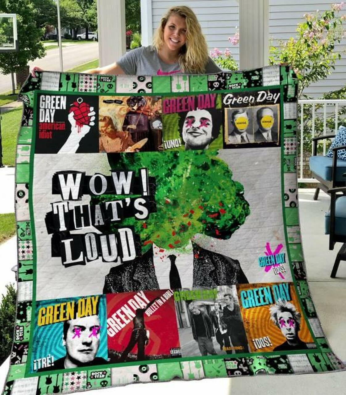 Green Day Quilt Blanket Hvt280510 Quilt