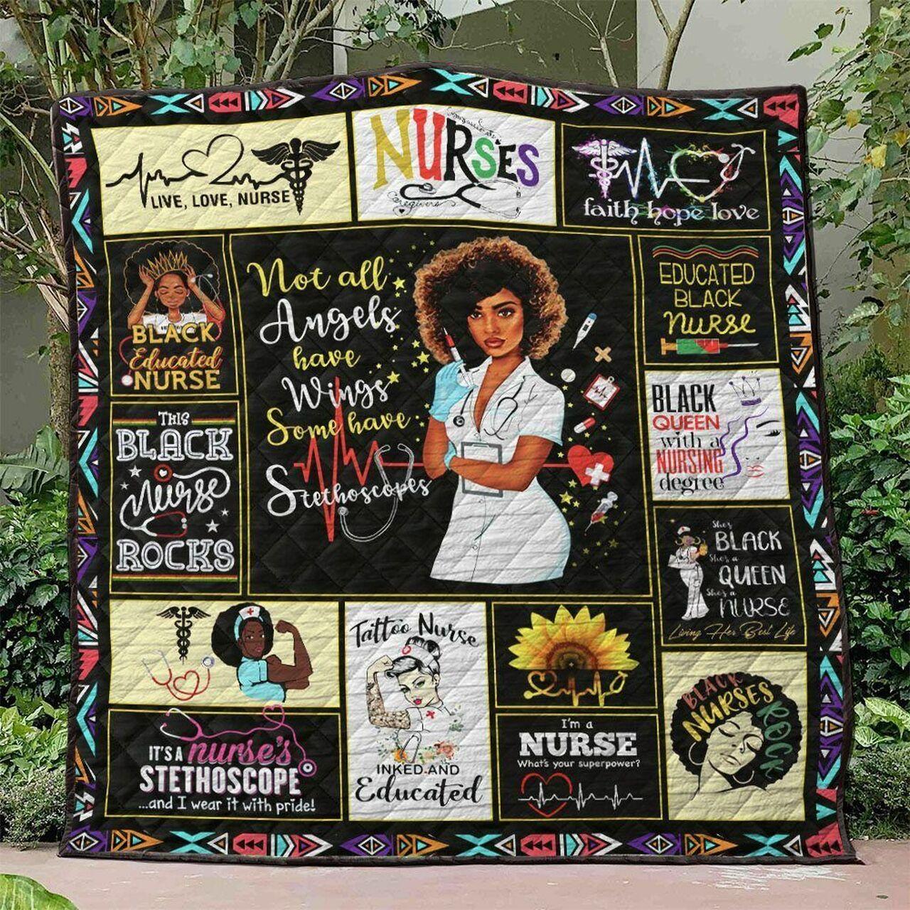 Black Women Ng010801B Tbg Quilt Blanket