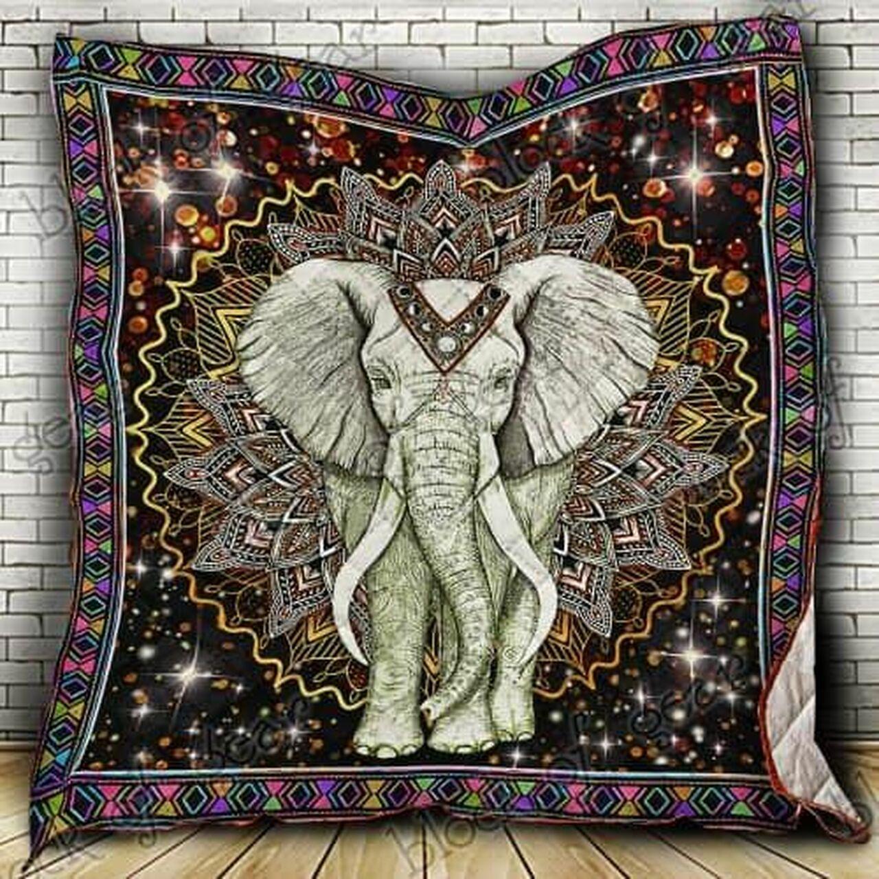 Boho Elephant Cl18100106Mdq Quilt Blanket
