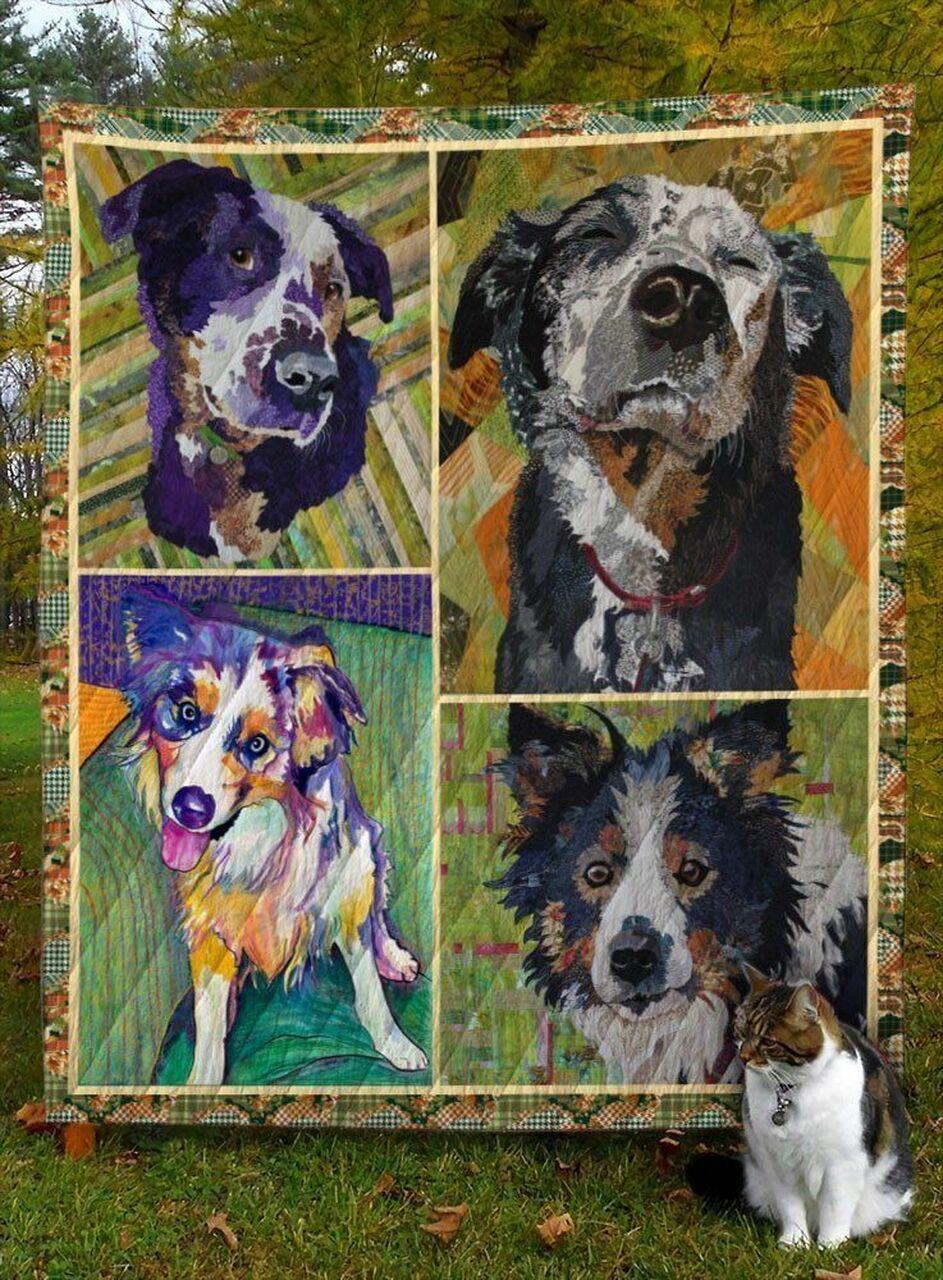 Australihepherd Dog D8027 Quilt Blanket