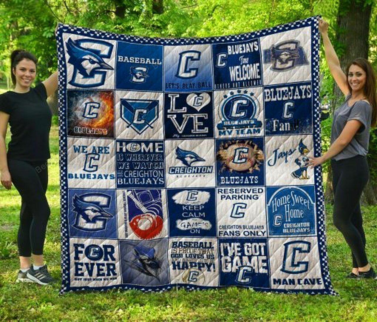 Ncaa Creighton Blue Quilt Blanket #1194