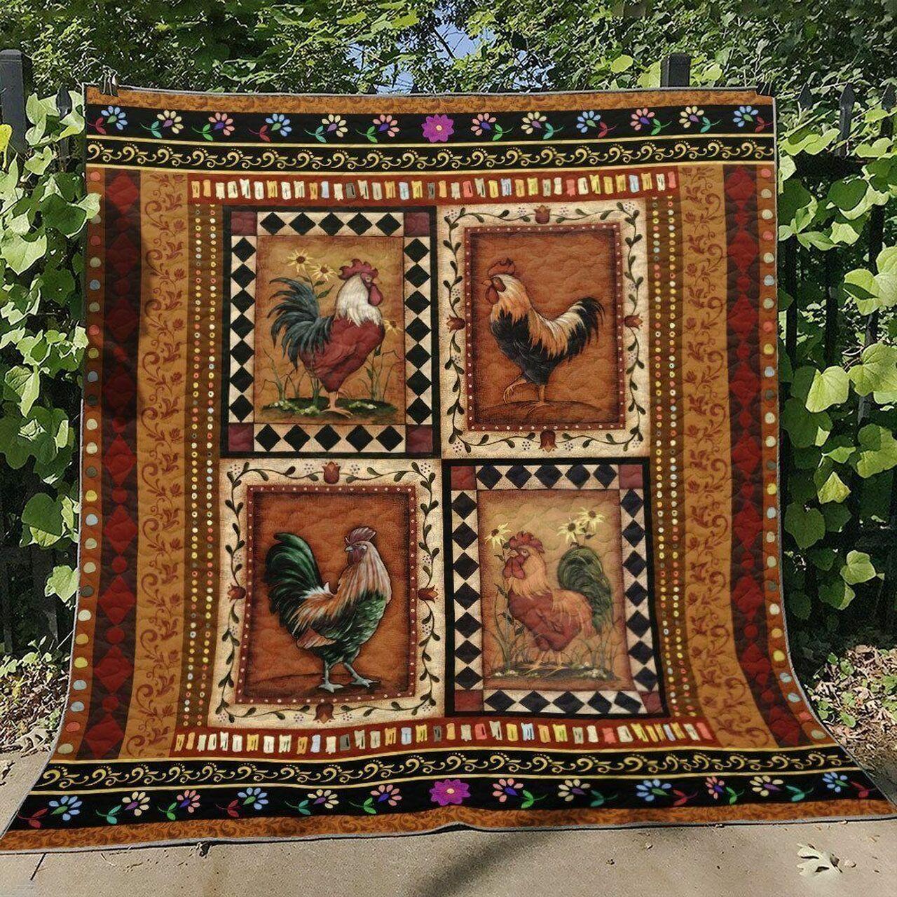 Chicken Ml270611 Quilt Blanket