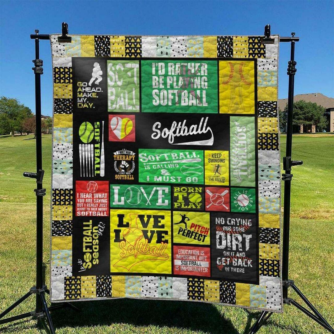Softball Td2809846 Quilt Blanket