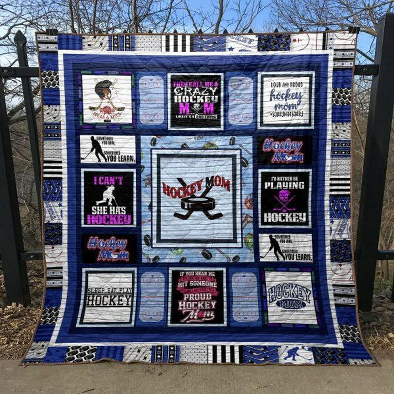Hockey Mom Quilt Blanket Vd14 Quilt