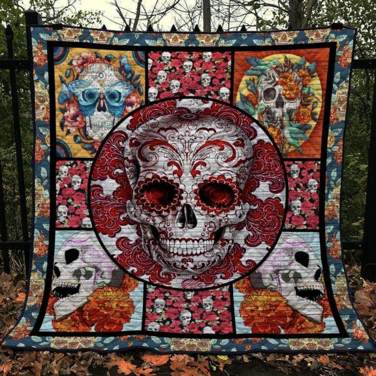 Skull Quilt Blanket Ver 71 Quilt