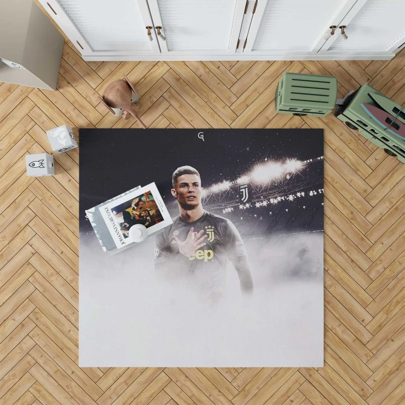 Popular Sports Person For All Time Cristiano Ronaldo Rug