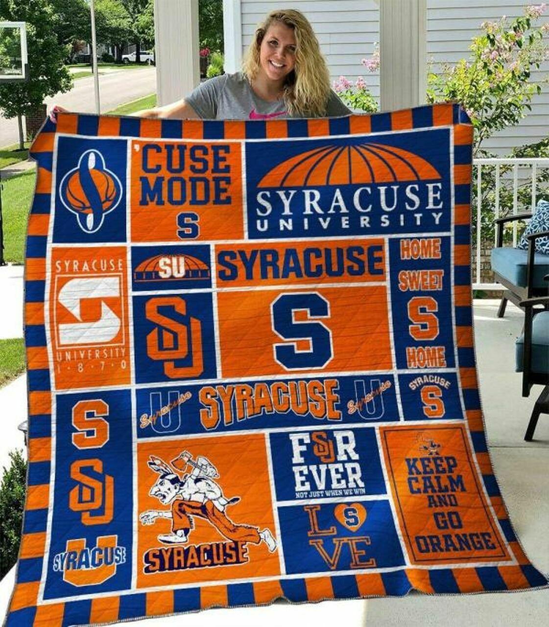 Ncyre Orange Quilt Blanket #233