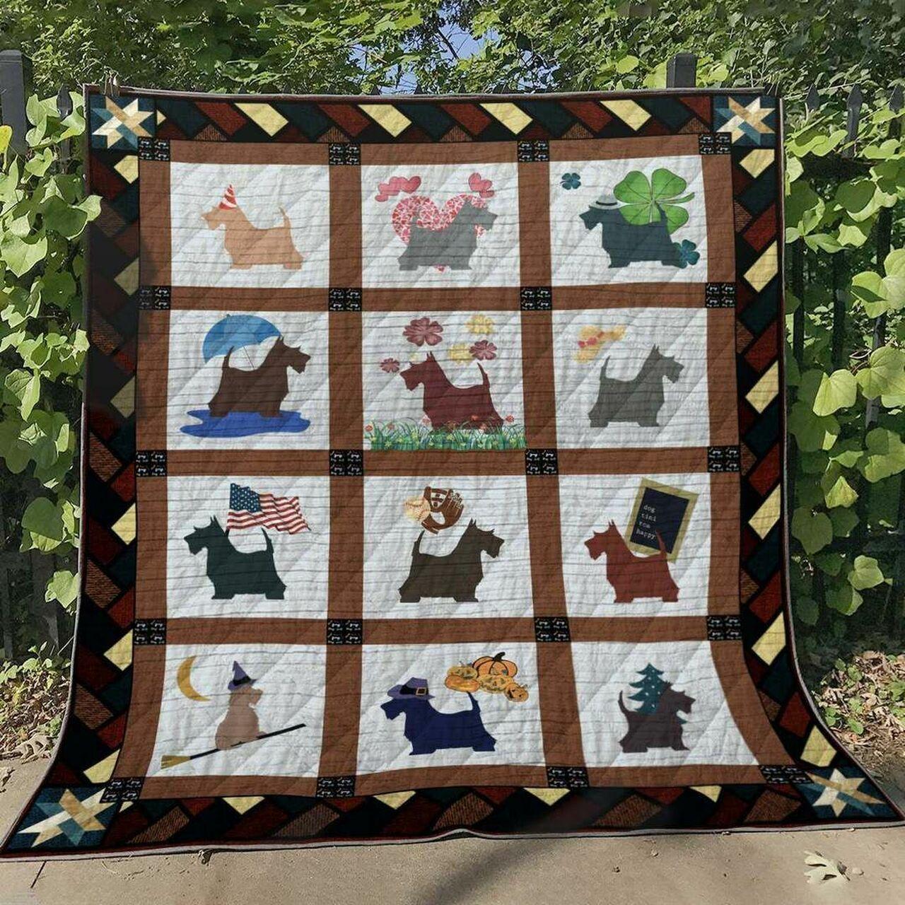 Scoh Terrier Tl280529 Quilt Blanket