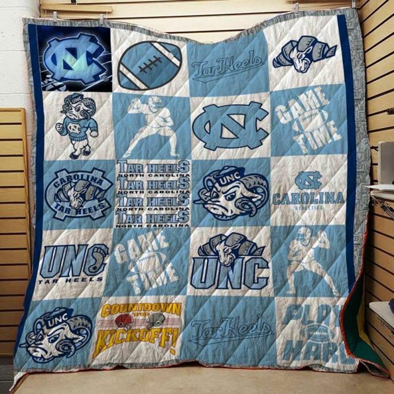 Ncaa North Carolina Tar H Quilt Blanket #170