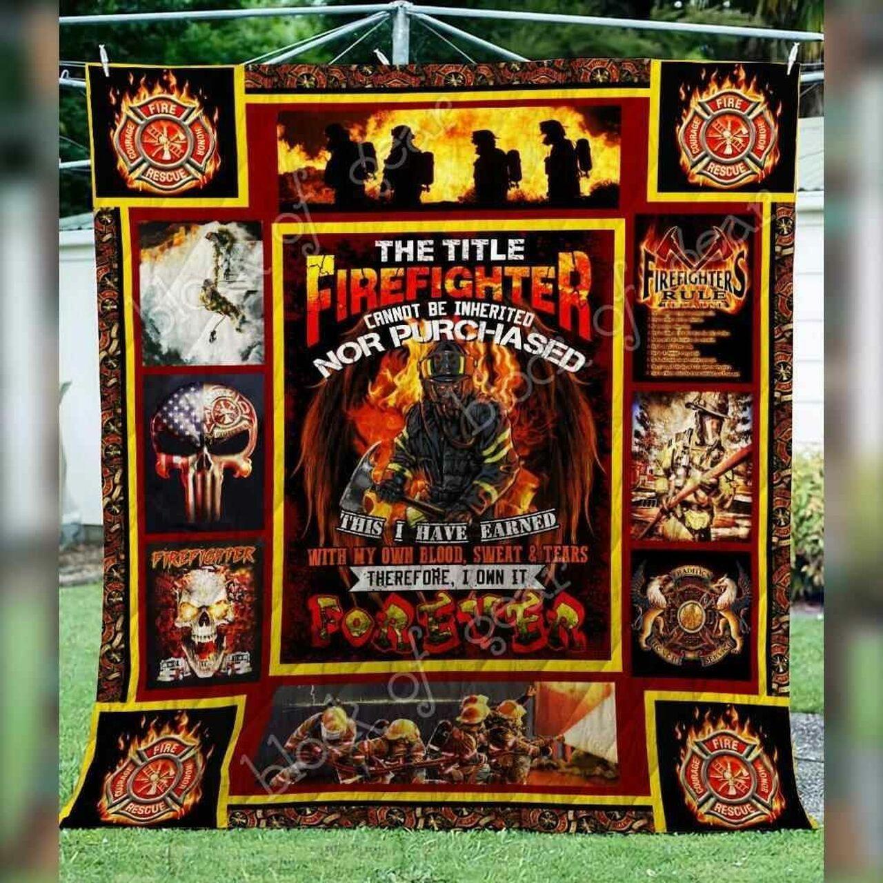 Firefighter Pride Blanket Kc1507 Quilt