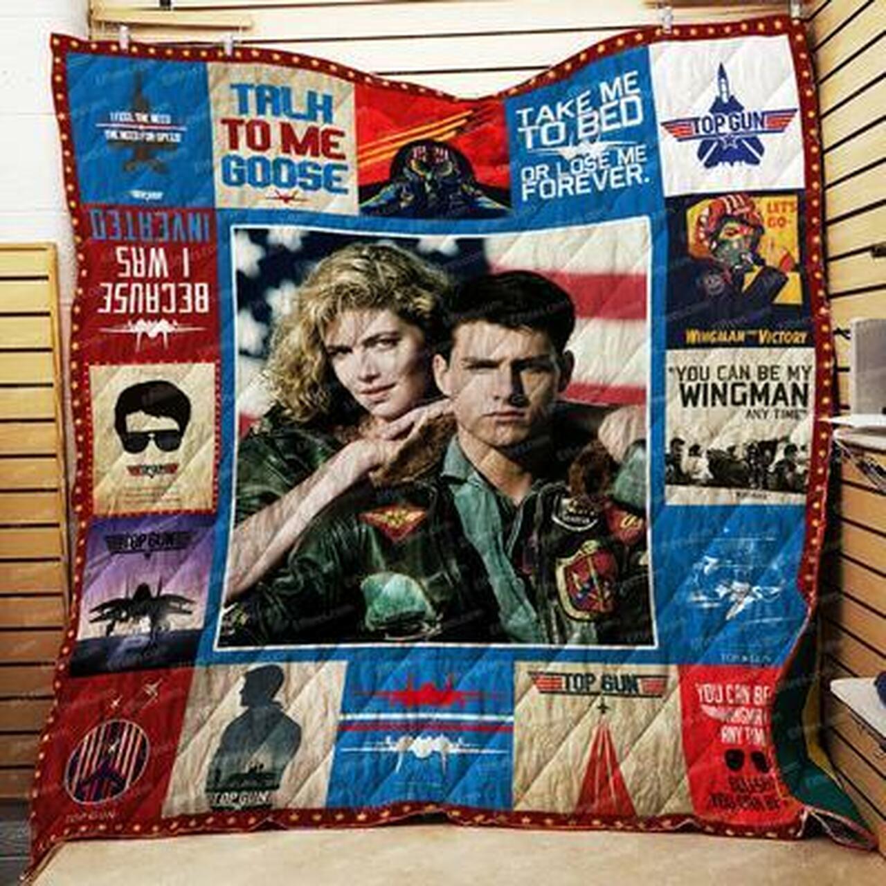 Top Gun Movie Quilt Blanket Quilt