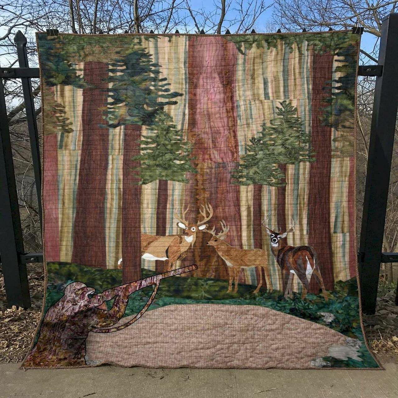 Deer Hunter Clt180616 Quilt Blanket