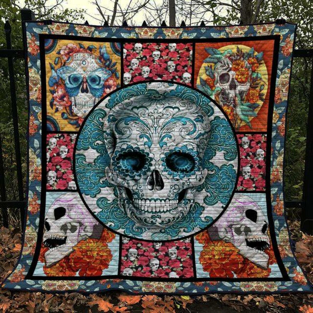 Skull Quilt Blanket Ver 70 Quilt
