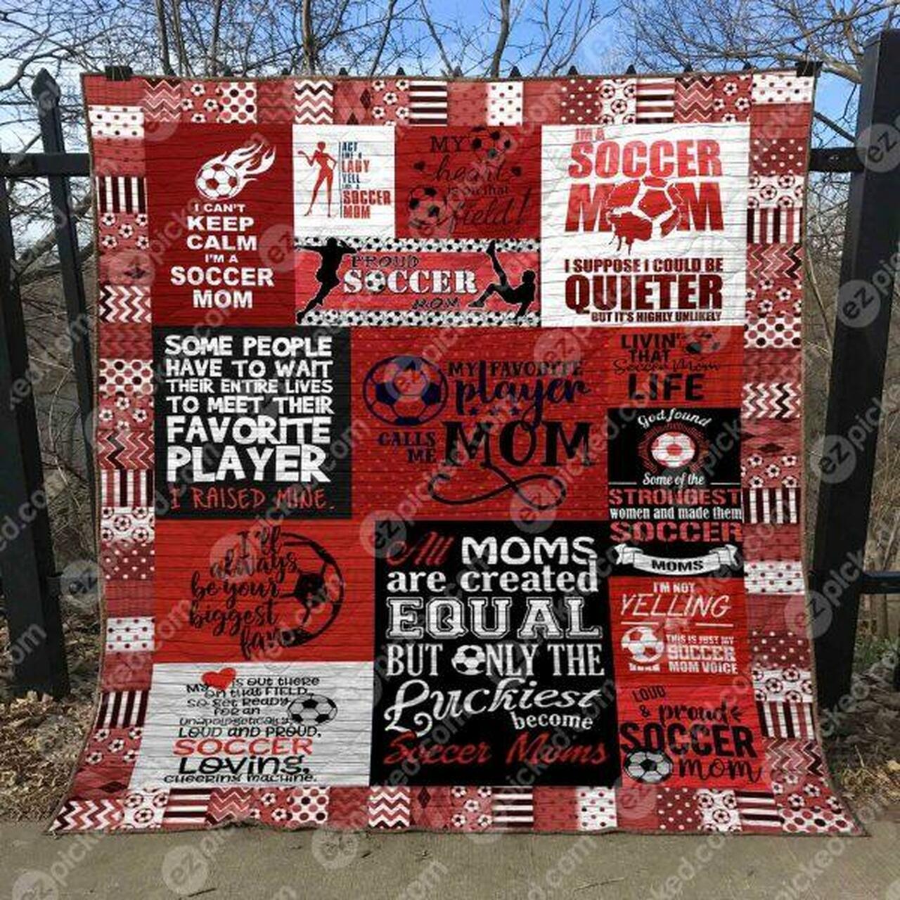 My Favorioccer Pla Call Me Mom Quilt Blanket Yhn2 Quilt