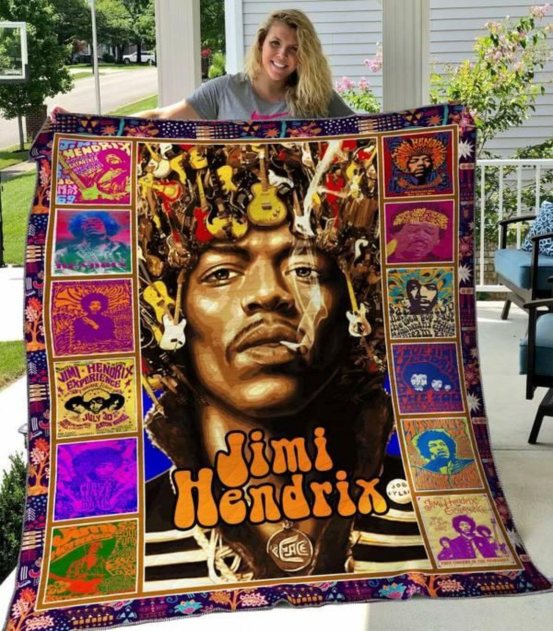 Jimi Hendrix Quilt Blanket Hvt280514 Quilt