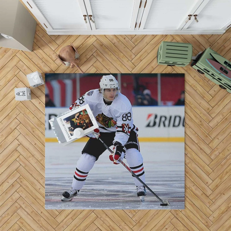 Patrick Kane American Professional Ice Hockey Team Rug
