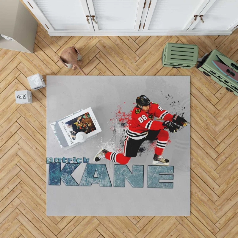 Patrick Kane Popular Nhl Hockey Player Rug