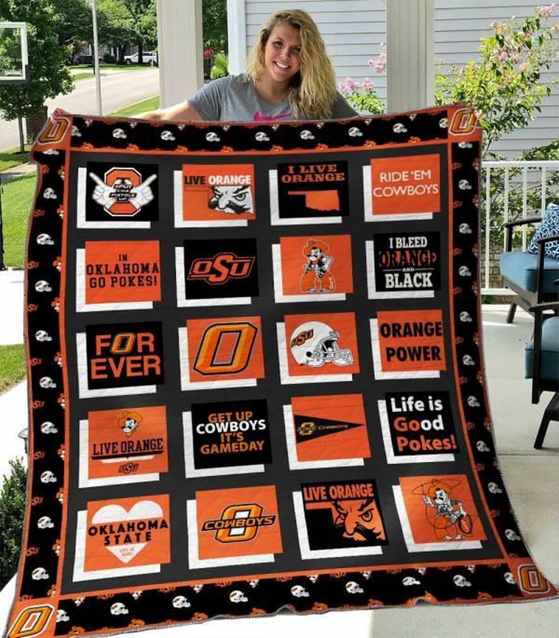 Oklahotate Cow Quilt Blanket B310509 Quilt