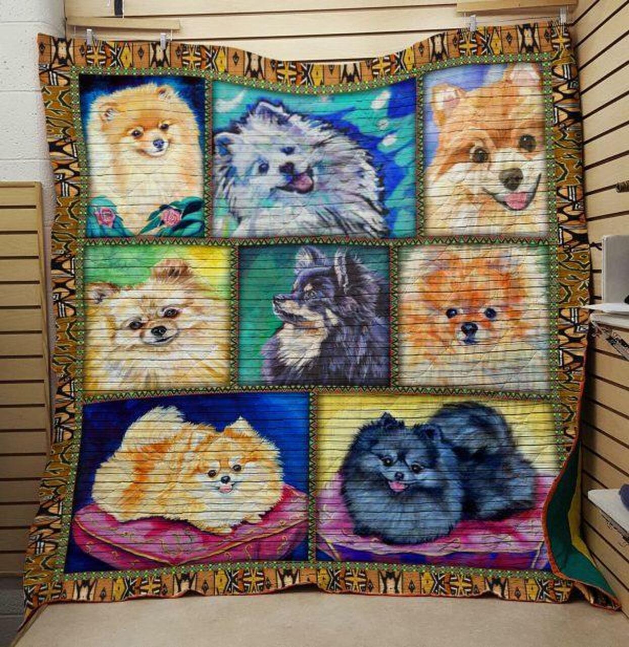 Pomeranian 8030080 Quilt Blanket Quilt