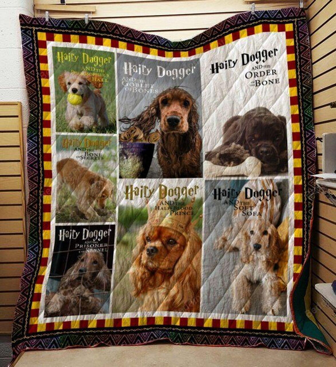 Cockpaniel Hairy Dogger Quilt Blanket Greattomized Blanket G For Birthday C Thgiving