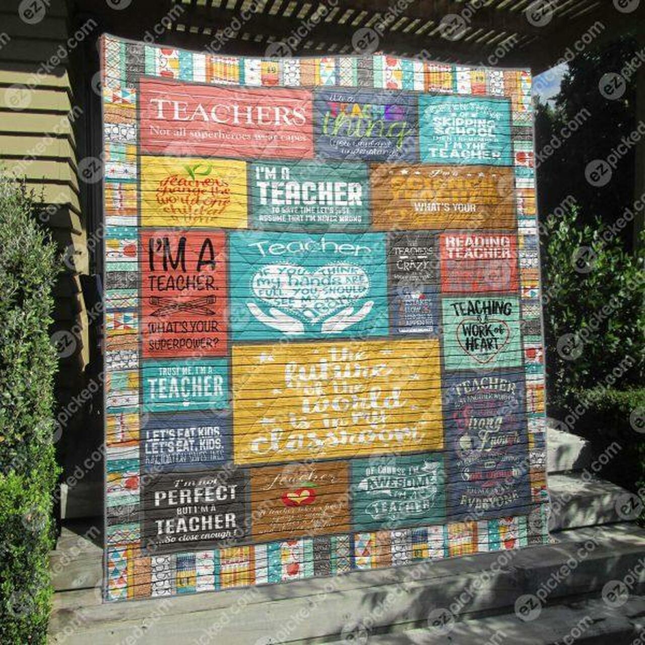 Teachin A Work Of Heart Quilt Blanket Hp47 Quilt