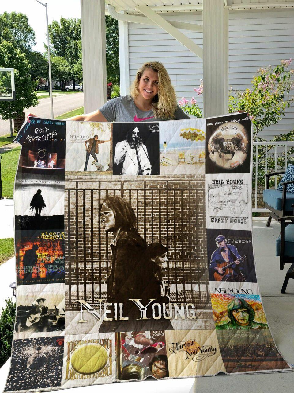 Neil Young Quilt Blanket For Ver 17-2