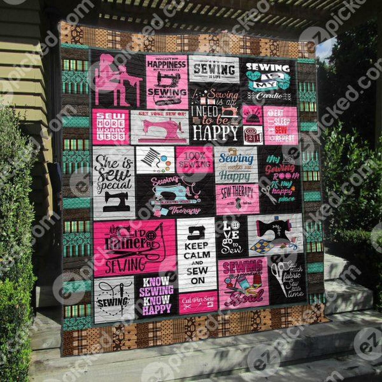 Knewing Know Happy Quilt Blanket Py68 Quilt