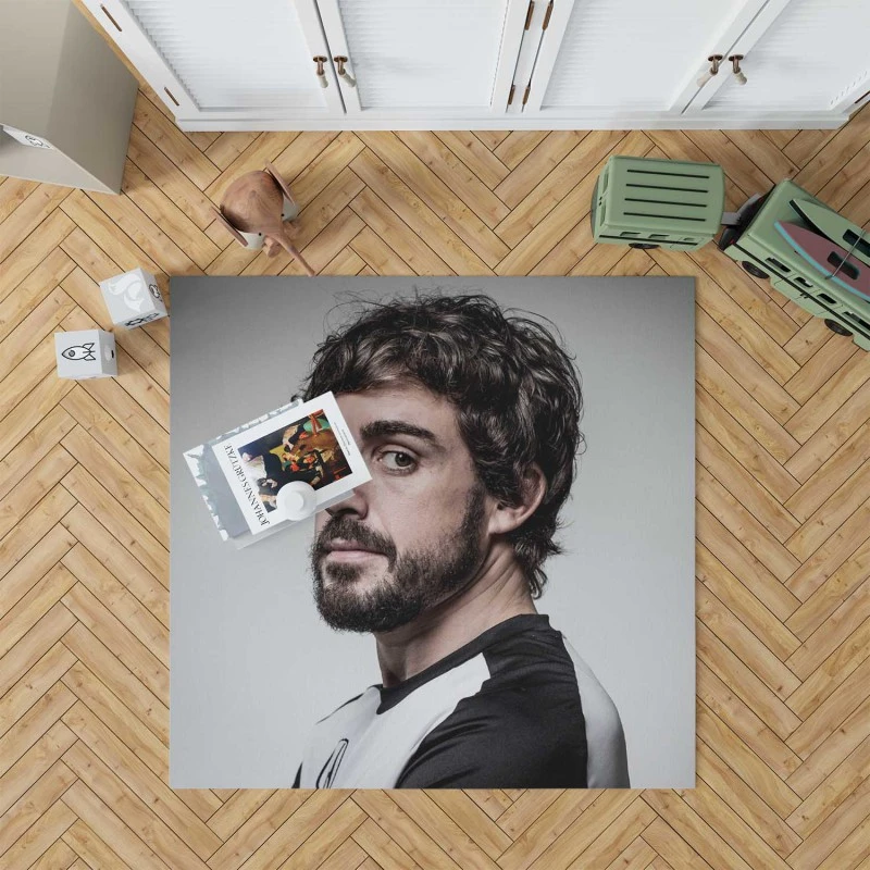 Fernando Alonso Series World Drivers Champion Player Rug