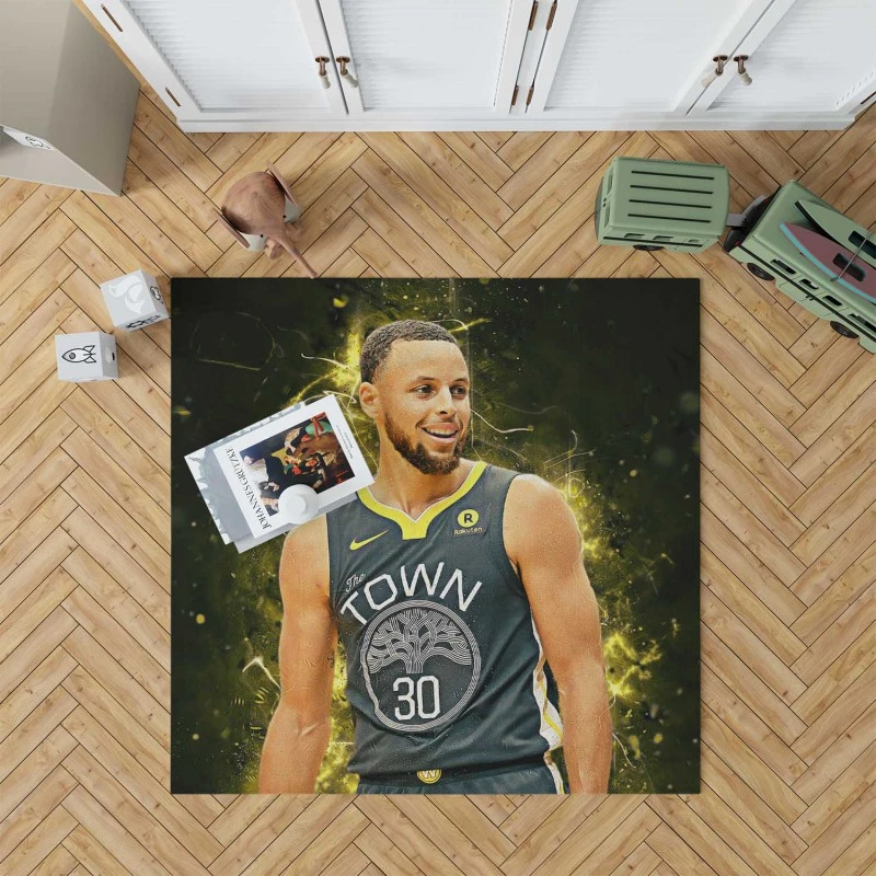 Stephen Curry Inspiring Nba Rug