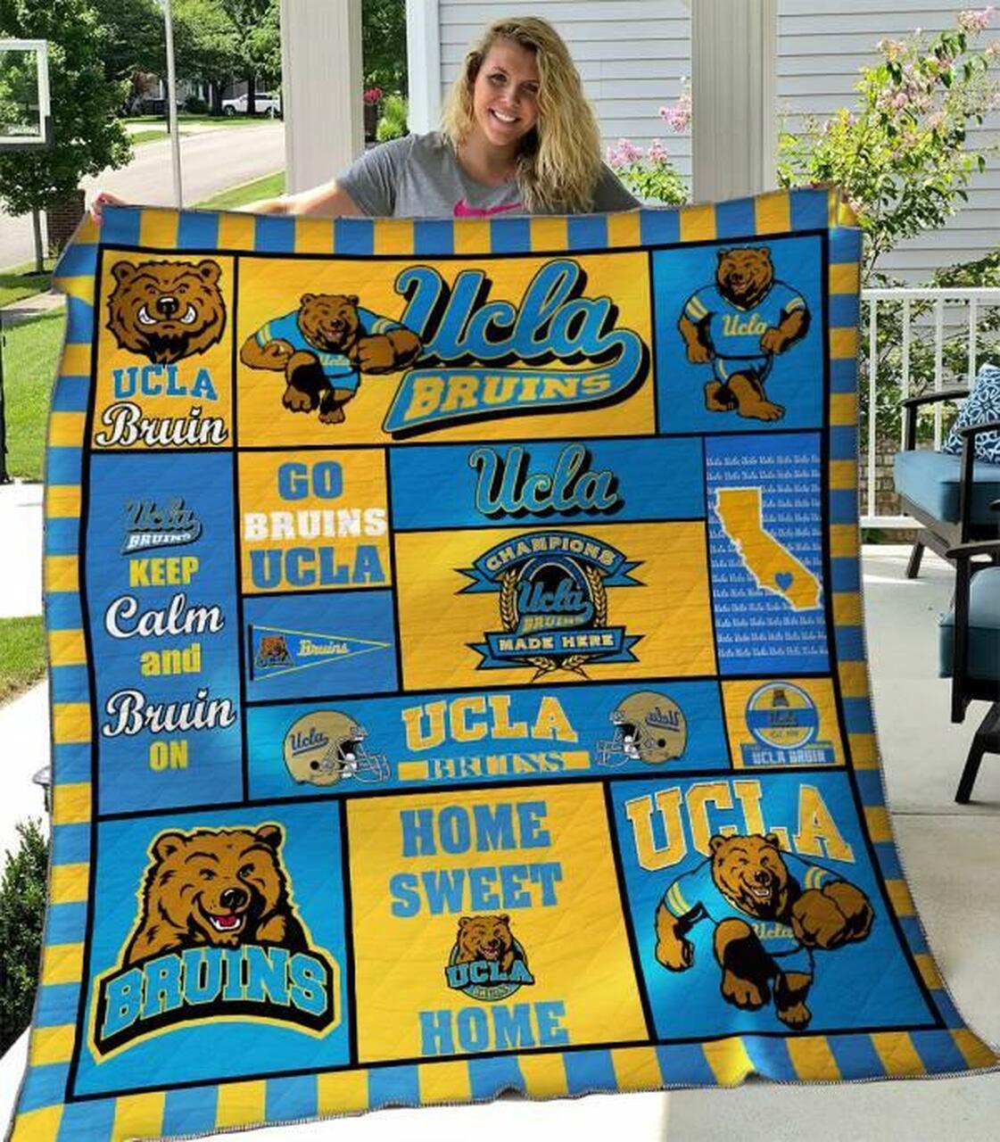 Ucla Br Quilt Blanket B280518 Quilt