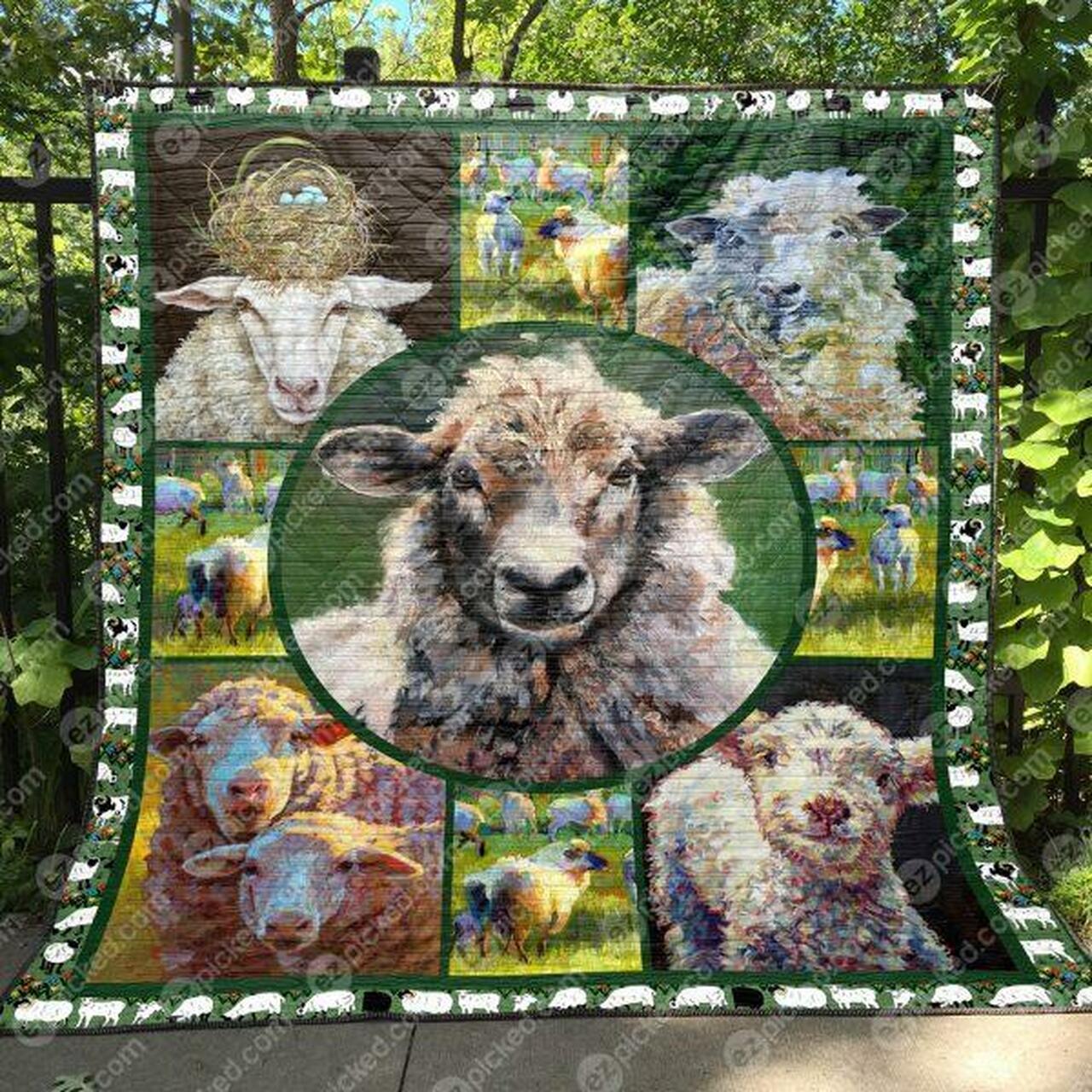 Sheep Love Quilt Blanket Tm99 Quilt