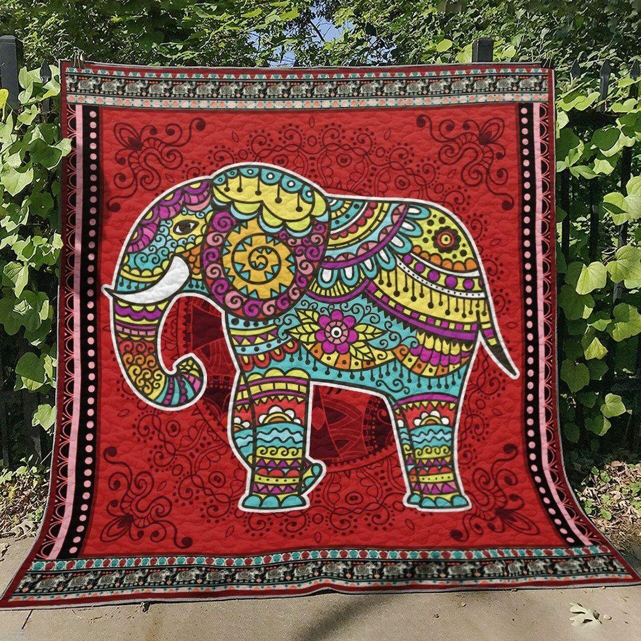Elephant Ml190703B Quilt Blanket
