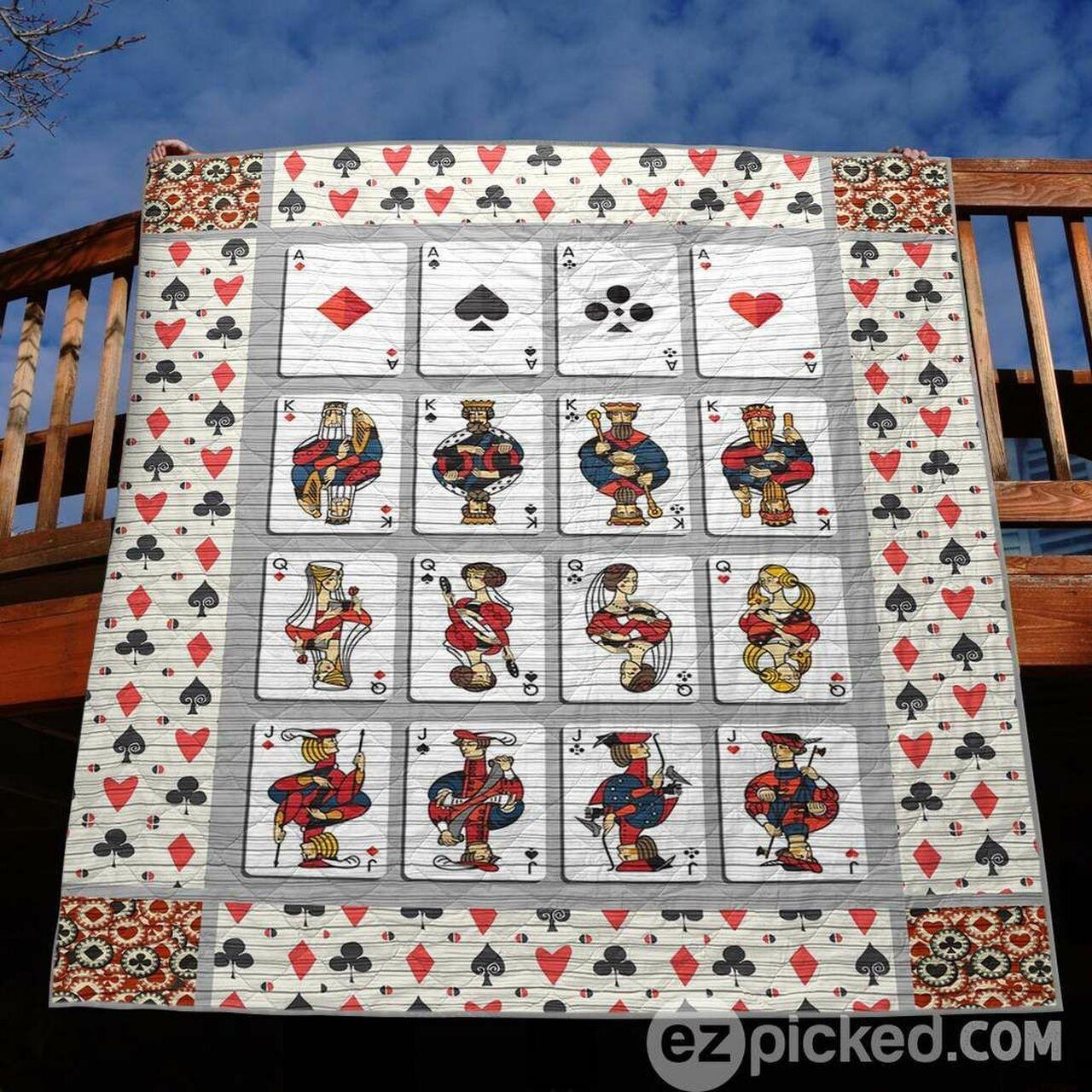 Poker C Clt170655 Quilt Blanket