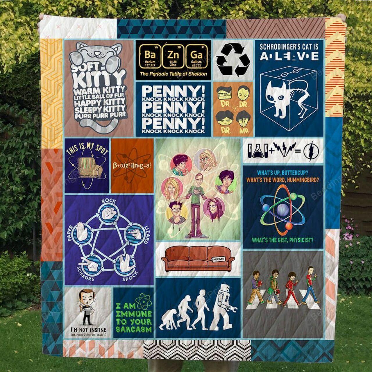 The Big Bang Theory I Am Immune To Yoam Quilt Blanket Greattomized Blanket G For Birthday C Thgiving