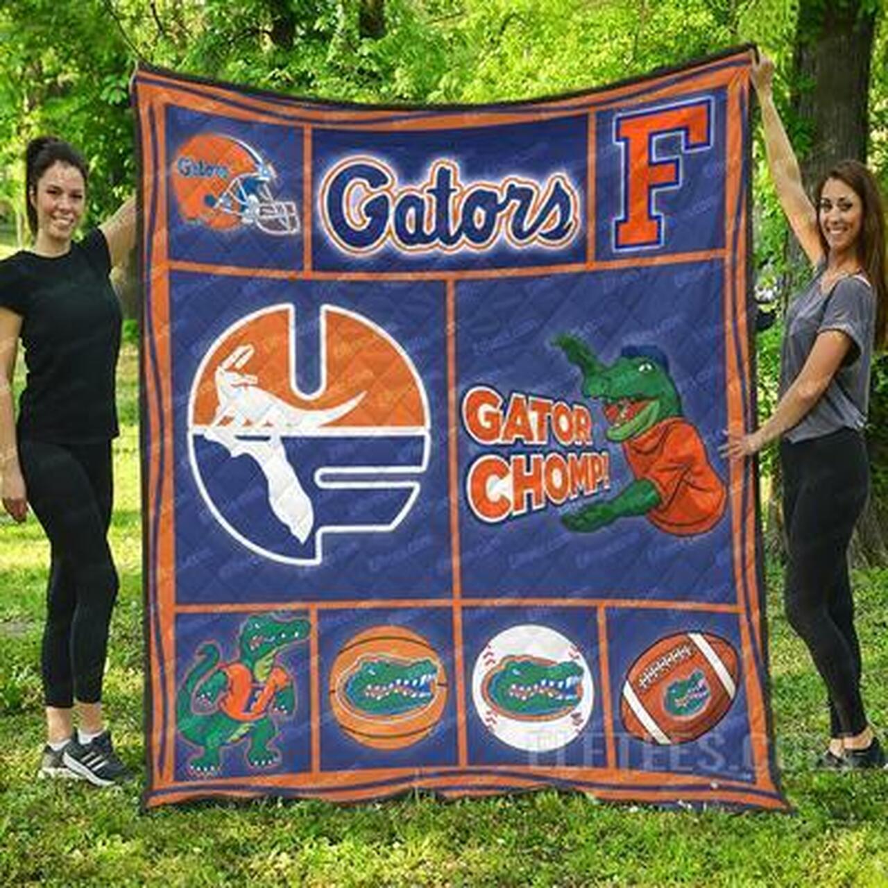 Florida Ga Gator Nation Quilt Blanket Quilt