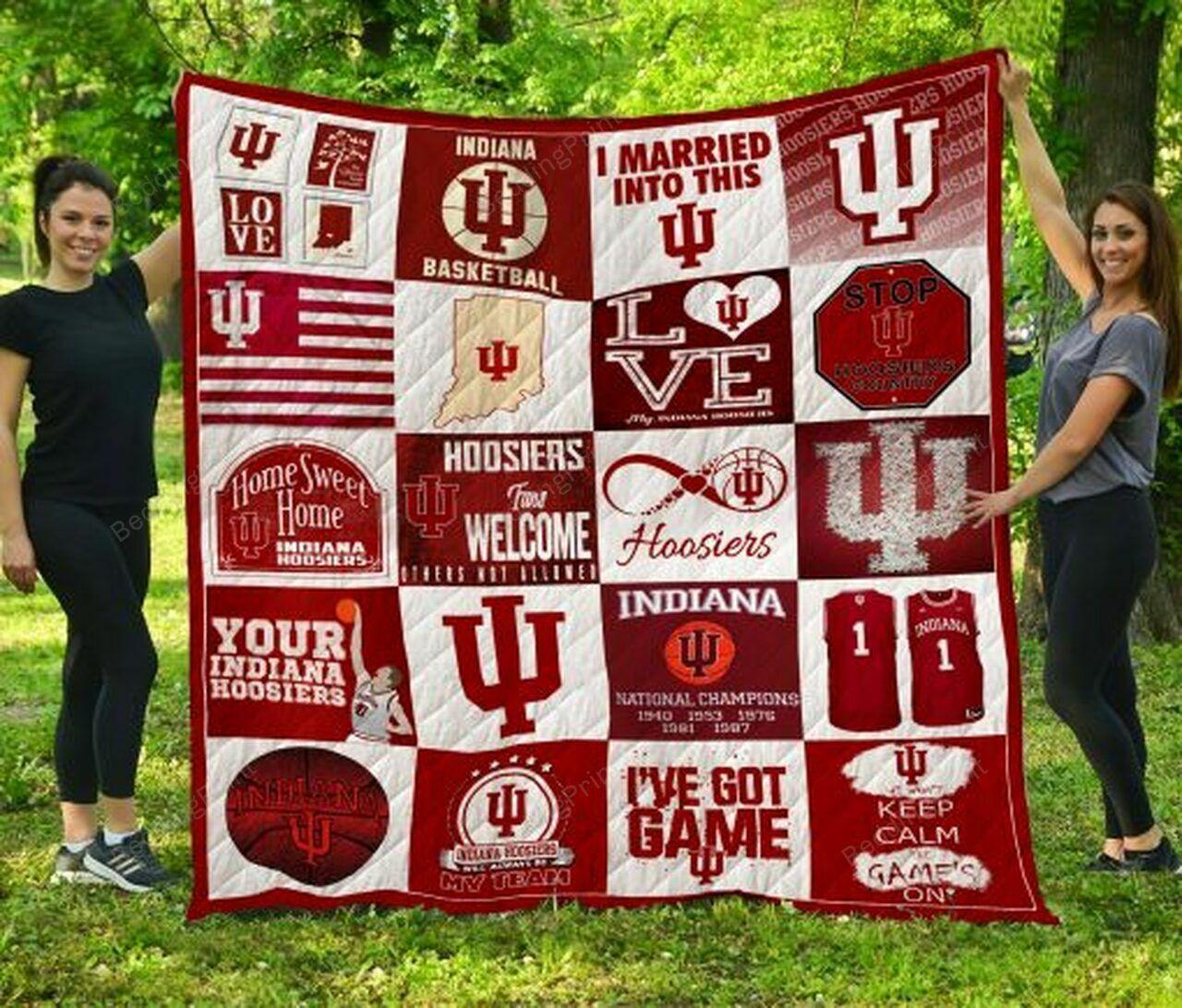 Ncaa Indiana Quilt Blanket #438