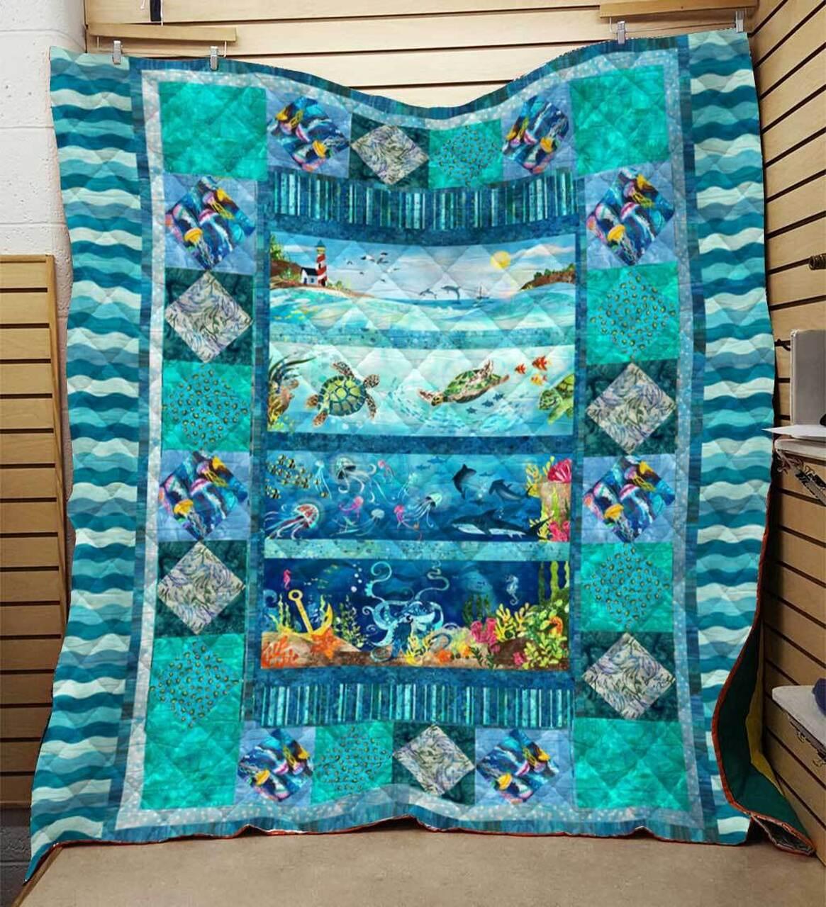 Turtle Blanket Full Printing 00091 Quilt