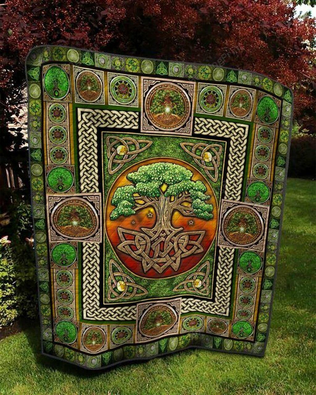 The Celtic Knot Tree Of Life Quilt Blanket Greattomized G For Birthday C Thgiving Perfect G For Tree Of Life Lover