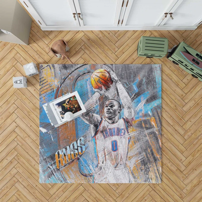 Russell Westbrook Oklahoma City Thunder Nba Rug