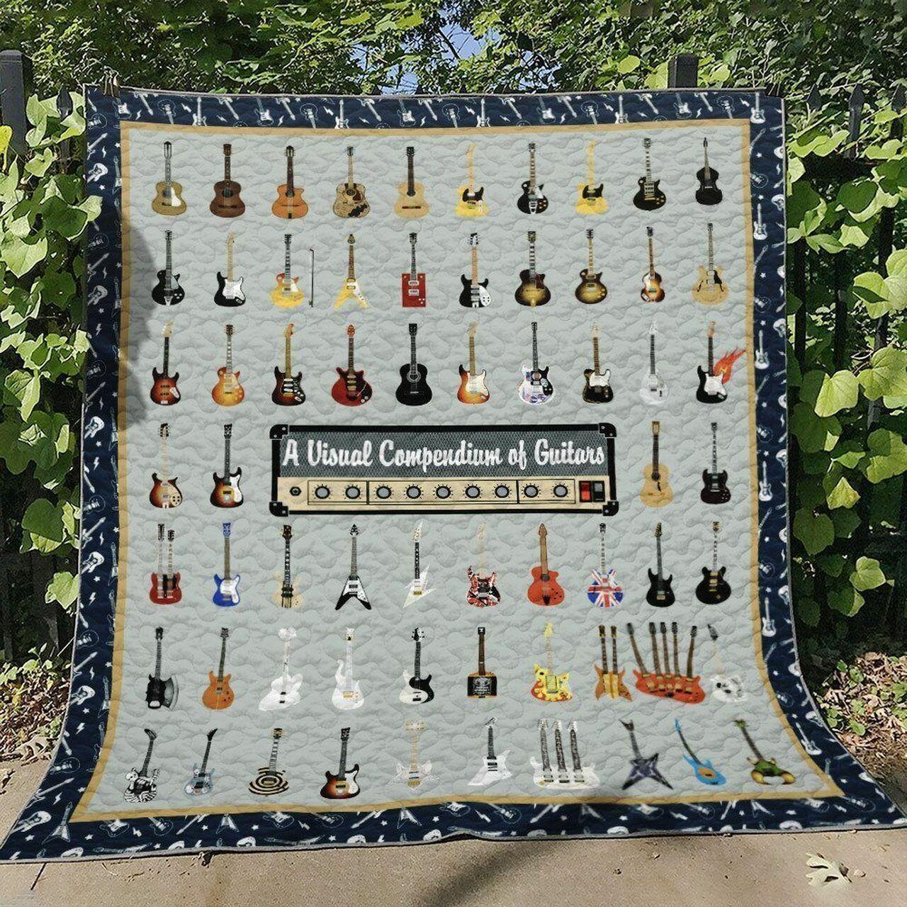 Guitar Hn190707B Quilt Blanket